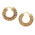 cosmic intertwined gold plated hoop earring