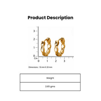 wildcats feline gold plated hoop earring 4