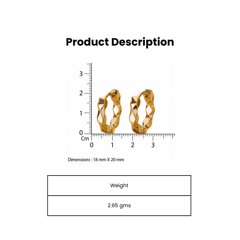 wildcats feline gold plated hoop earring