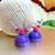 Lavender color ethnic hoops quilling jhumkas
