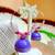 Lavender color ethnic hoops quilling jhumkas