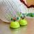 Bright green color ethnic hoops quilling jhumkas