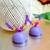 Lavender color ethnic hoops quilling jhumkas