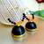 Black color ethnic hoops quilling jhumkas