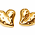 Anti-tarnish, stud back, polished finish, women's jewellery, bold heart design
