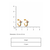 Hollow cuff gold plated stud earring