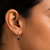 duchess drop, victorian style gold plated hoop earring