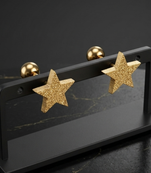 Cupid twinkle gold plated stud earring