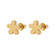 Cupid diasy gold plated stud earring