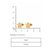 Cupid diasy gold plated stud earring