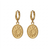 golden hour gold plated hoop earrings