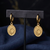 golden hour gold plated hoop earrings