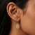 golden hour gold plated hoop earrings