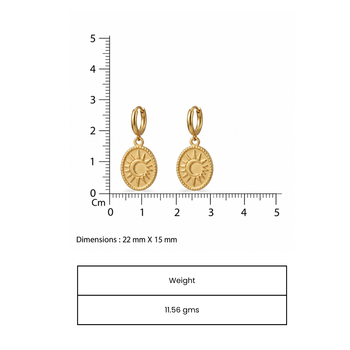 golden hour gold plated hoop earrings 4