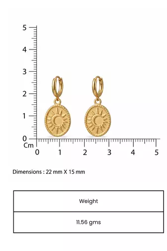 golden hour gold plated hoop earrings