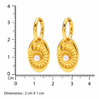 shoreline gold plated hoop earrings 2