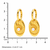 shoreline gold plated hoop earrings