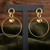 Romantic entwine gold plated drop earring