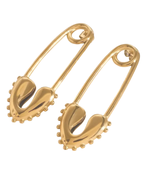 Pin gold plated drop earring