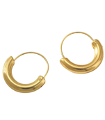 cradle small gold plated hoop earring