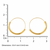 cradle big gold plated hoop earring