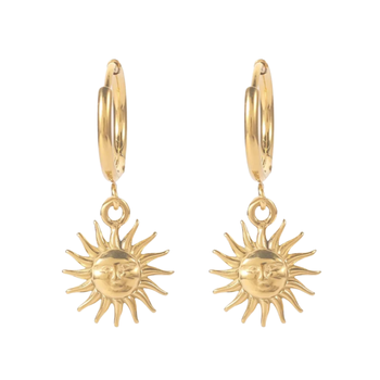 solis gold plated hoop earring 1