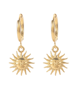 solis gold plated hoop earring