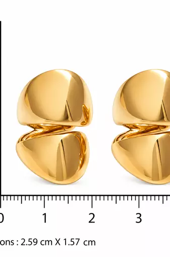 Helix hugger gold plated earcuff earring