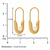 luna pin gold plated hoop earring