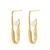 Luna flux gold plated drop earring