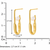 Luna flux gold plated drop earring
