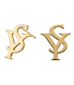Linked ys gold plated stud earring
