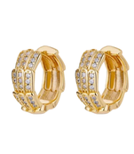 monarch gold plated hoop earring