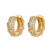 monarch gold plated hoop earring