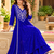 Women's premium georgette resham thread embroidered kurta set with dupatta