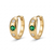 power gold plated hoop earring