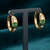 power gold plated hoop earring