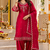 Women's luxury beads & sequin work shimmer silk farshi suit set with dupatta
