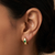 power gold plated hoop earring