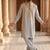 Grey heavy handwork kurta pant