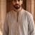 Grey heavy handwork kurta pant