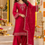 Women's luxury beads & sequin work shimmer silk farshi suit set with dupatta