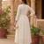 Women's premium georgette resham thread embroidered kurta set with dupatta
