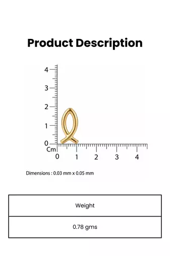 Tiny tails gold plated stud earring