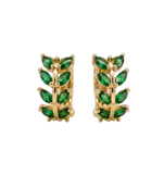 sage gold plated hoop earring