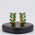 sage gold plated hoop earring