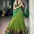 Artistic Green Zari Weaving Cotton Event Wear Half Saree Lehenga