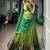 Artistic Green Zari Weaving Cotton Event Wear Half Saree Lehenga