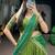 Artistic Green Zari Weaving Cotton Event Wear Half Saree Lehenga