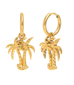 palm hoops gold plated hoop earring